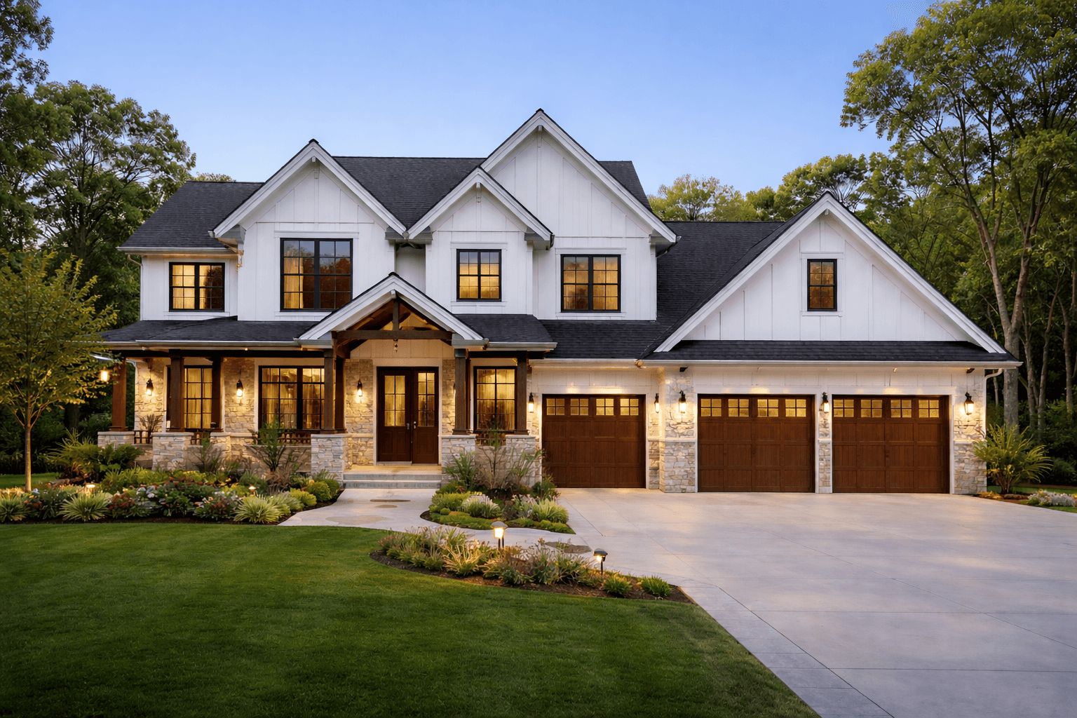 Bright and airy living room interior